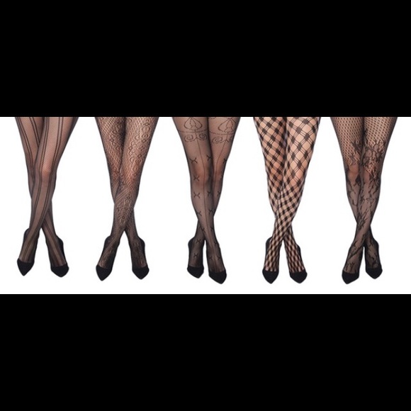 (5 Pack) Frenchic Fishnet Tights (1A) - Picture 3 of 6